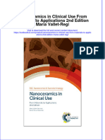 Textbook Nanoceramics in Clinical Use From Materials To Applications 2Nd Edition Maria Vallet Regi Ebook All Chapter PDF