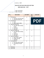 Nội Dung Ôn Tập Hsg Cấp Tỉnh Sinh 10,11