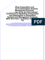Download textbook Modelling Computation And Optimization In Information Systems And Management Sciences Proceedings Of The 3Rd International Conference On Modelling Computation And Optimization In Information Systems A ebook all chapter pdf 