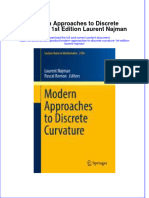 Download textbook Modern Approaches To Discrete Curvature 1St Edition Laurent Najman ebook all chapter pdf 