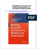 Textbook Modeling Simulation and Control of A Medium Scale Power System 1St Edition Tharangika Bambaravanage Ebook All Chapter PDF