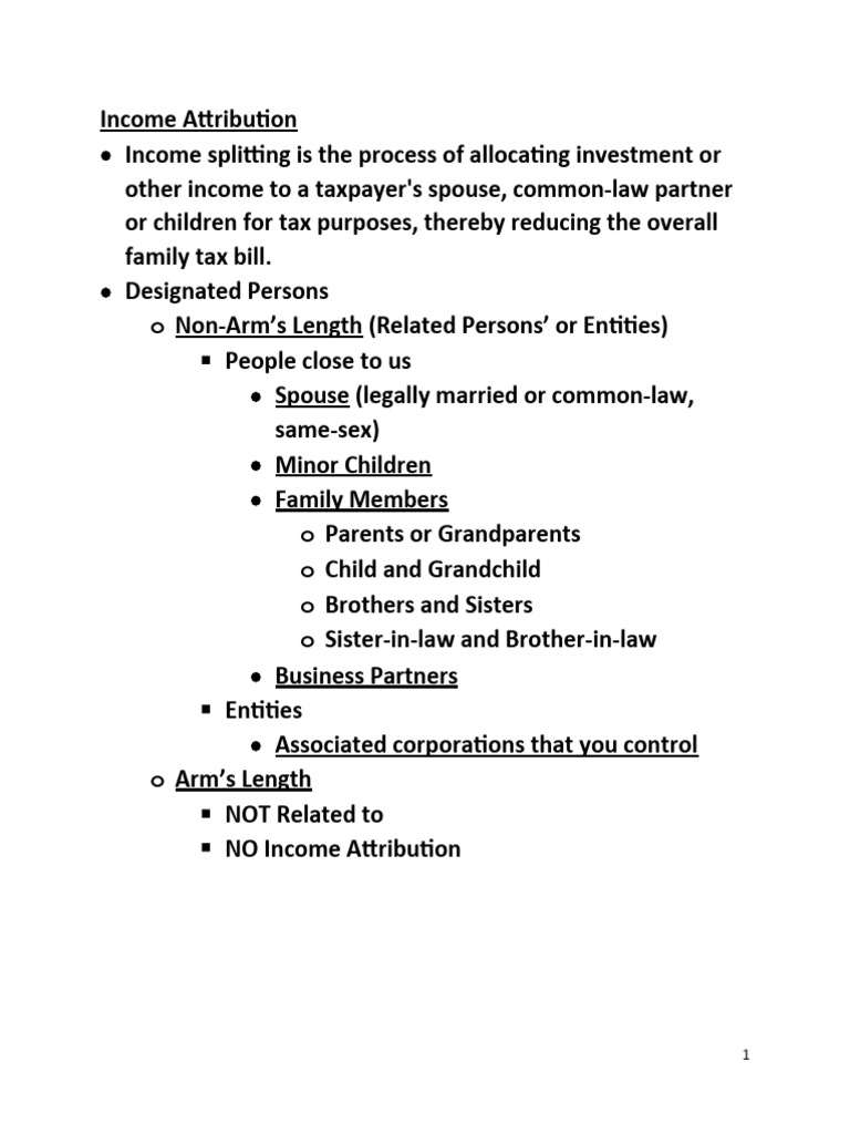Income Attribution Strategies for Tax Savings | PDF | Interest | Tax ...