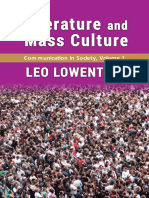 Communication in Society, Volume 1 Literature and Mass Culture (Leo Lowenthal)