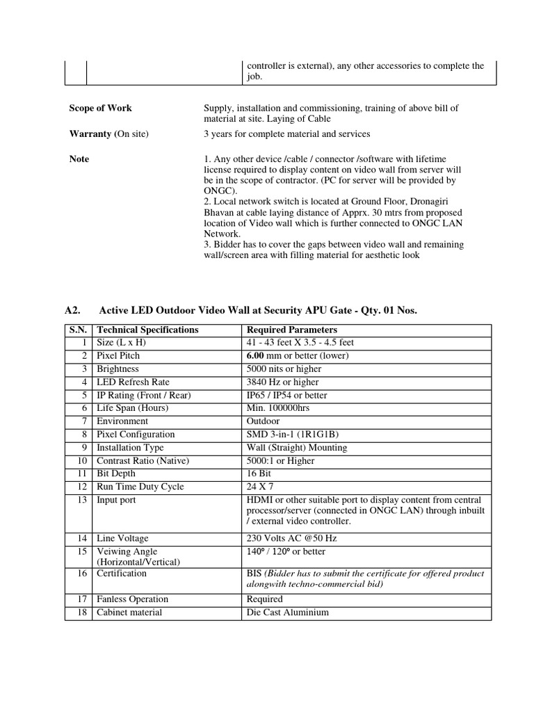 Technical Specifications - 2023 05 18 23 35 57 - 2 | PDF | Video ...