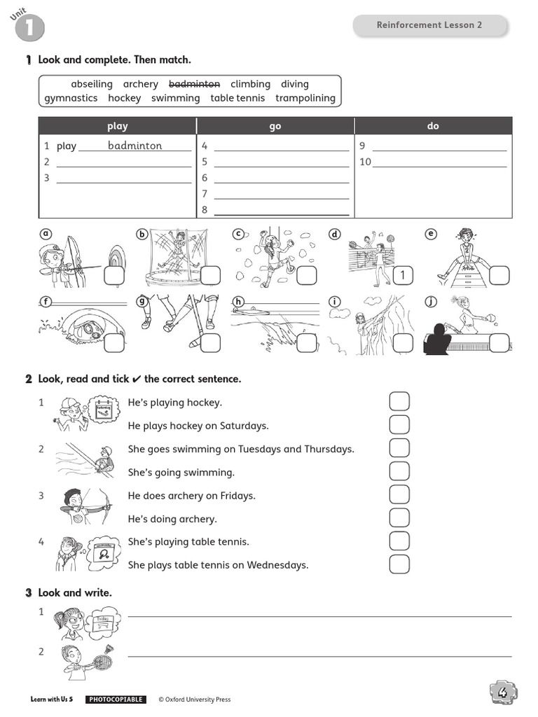 All About Us 5 Reinforcement Activities | PDF