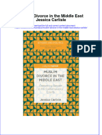 Download textbook Muslim Divorce In The Middle East Jessica Carlisle ebook all chapter pdf 