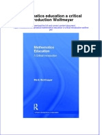 Download textbook Mathematics Education A Critical Introduction Wolfmeyer ebook all chapter pdf 