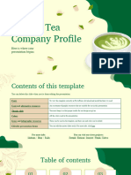 Matcha Tea Company Profile by Slidesgo
