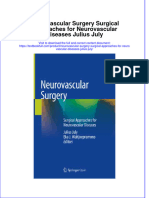 Download textbook Neurovascular Surgery Surgical Approaches For Neurovascular Diseases Julius July ebook all chapter pdf 