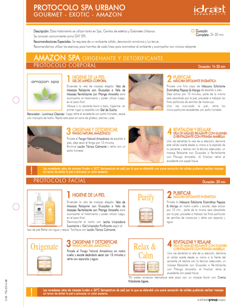 Protocolo de Spa Urbano: Relajación Total | PDF | Masaje | Chocolate