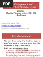 File Management in C