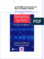 Textbook Navigating The Nhs Core Issues For Clinicians 1St Edition Calman Ebook All Chapter PDF