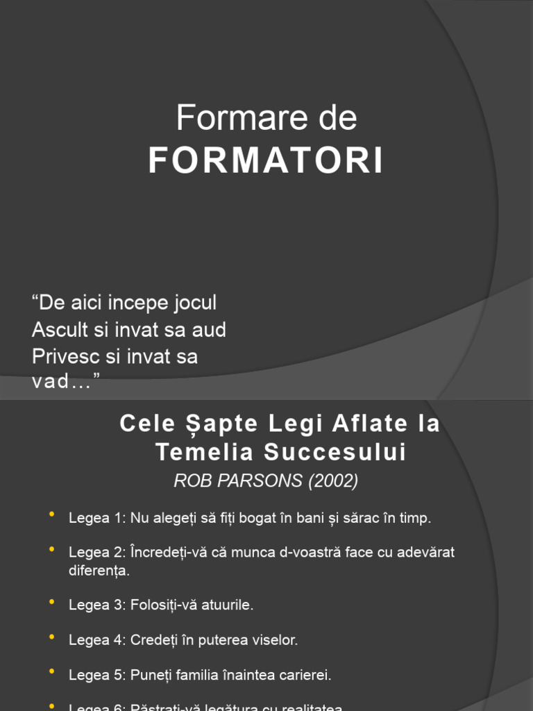 Curs Formator | PDF