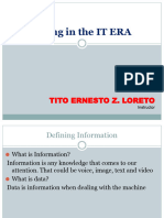 Introduction To Information Technology GEED