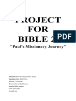 Bible Project - Paul's M. Journey