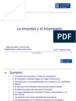 Tema 1. La Empresa y El Empresario (Turismo)