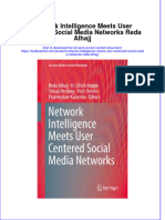 Download textbook Network Intelligence Meets User Centered Social Media Networks Reda Alhajj ebook all chapter pdf 