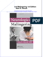 Textbook Neurological Malingering 1St Edition Alan R Hirsch Ebook All Chapter PDF