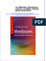 Textbook Membranes Materials Simulations and Applications 1St Edition Alfredo Maciel Cerda Eds Ebook All Chapter PDF