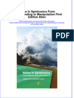 Download textbook Noise In Spintronics From Understanding To Manipulation First Edition Aliev ebook all chapter pdf 