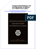 Textbook Neuropsychological Rehabilitation The International Handbook 1St Edition Barbara A Wilson Et Al Eds Ebook All Chapter PDF