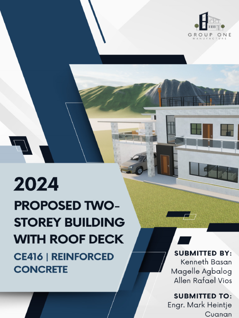 Proposed 2-Storey Home Design Plan | PDF | Strength Of Materials | Concrete