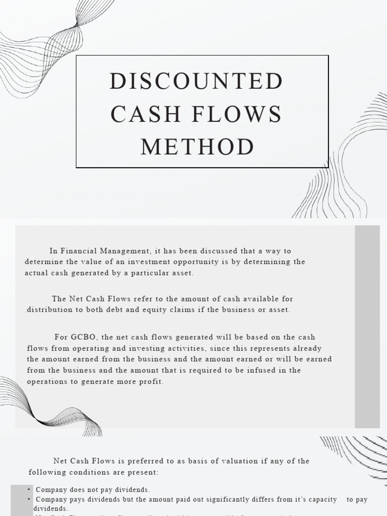 Discounted Cash Flow Analysis Overview | PDF | Discounted Cash Flow ...