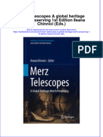 Textbook Merz Telescopes A Global Heritage Worth Preserving 1St Edition Ileana Chinnici Eds Ebook All Chapter PDF