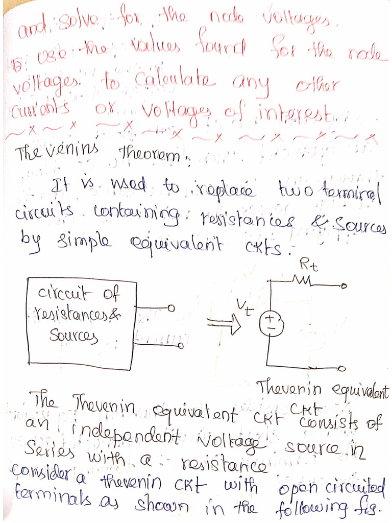 Thevenins theorem maximum power transfer theorem superposition