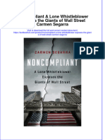 Download textbook Noncompliant A Lone Whistleblower Exposes The Giants Of Wall Street Carmen Segarra ebook all chapter pdf 