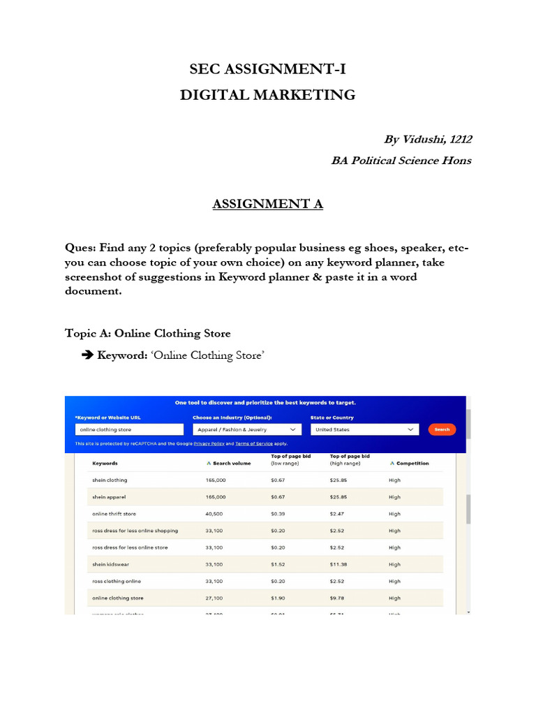 Digital Marketing SEO Analysis | PDF | Search Engine Optimization | Tag ...
