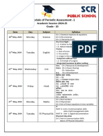 GRADE - 10 (UT-1) (Datesheet & Syllabus P.A-1,2024-25)