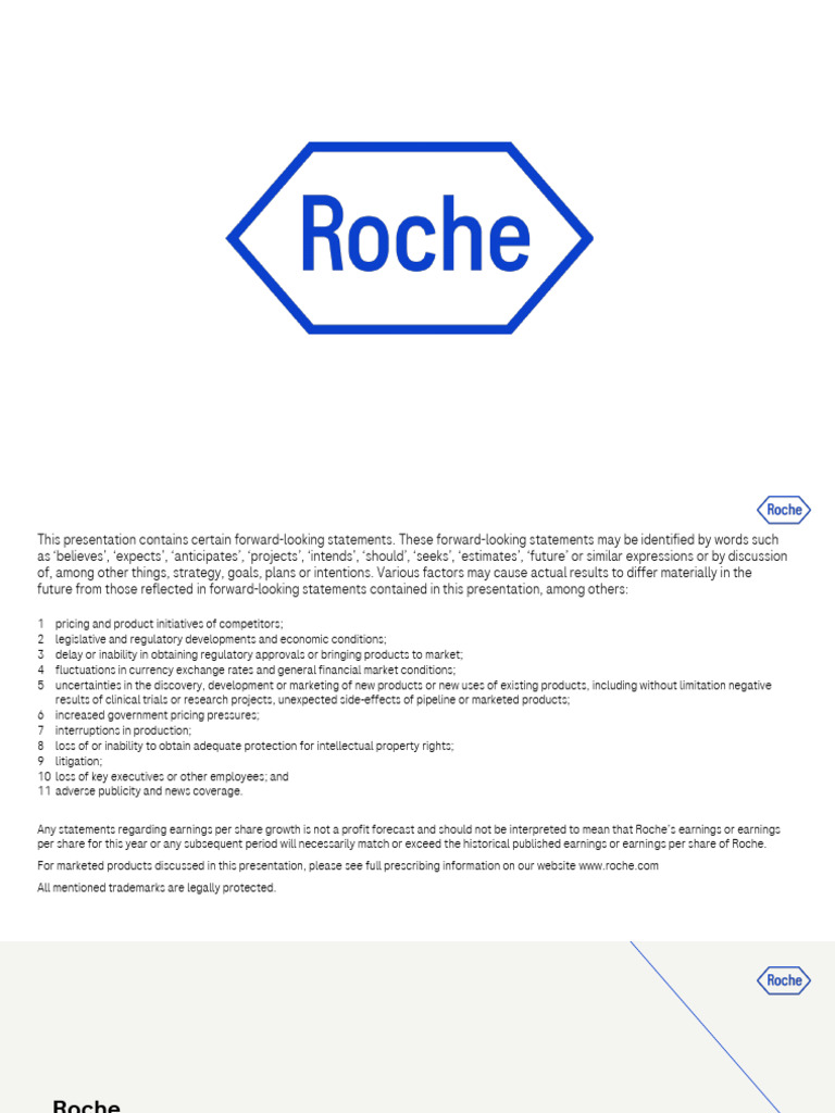 Roche 2023 Financial Performance Overview | PDF | Pharmaceutical ...