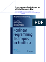 Download textbook Nonlinear Programming Techniques For Equilibria Giancarlo Bigi ebook all chapter pdf 
