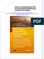 Textbook Novel Issues On Unsaturated Soil Mechanics and Rock Engineering Laureano R Hoyos Ebook All Chapter PDF