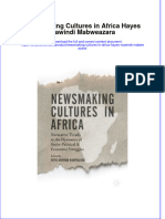 Download textbook Newsmaking Cultures In Africa Hayes Mawindi Mabweazara ebook all chapter pdf 