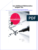 Textbook New Syllabus Additional Mathematics Jospeh Yeo Ebook All Chapter PDF