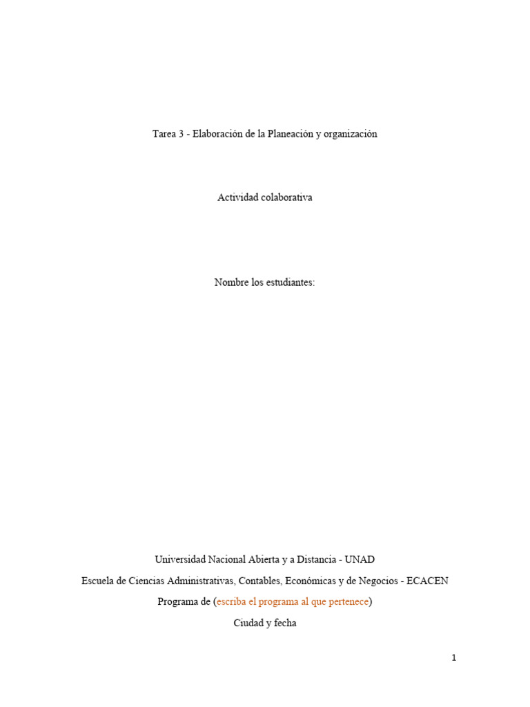 Plantilla Tarea 3 (2) Argos Angie 2.0 | Descargar gratis PDF | Business