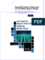 Textbook Microsoft Specialist Guide To Microsoft Windows 10 1St Edition Byron Wright Ebook All Chapter PDF