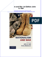 Textbook Nationalism and War 1St Edition John A Hall Ebook All Chapter PDF