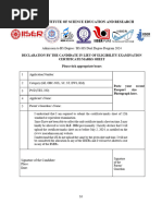 EWS Certificate Declaration for IAT 2025 | PDF