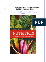 Textbook Nutrition Concepts and Controversies 14Th Edition Frances Sizer Ebook All Chapter PDF