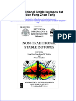 Textbook Non Traditional Stable Isotopes 1St Edition Fang Zhen Teng Ebook All Chapter PDF