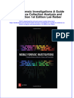 Download textbook Mobile Forensic Investigations A Guide To Evidence Collection Analysis And Presentation 1St Edition Lee Reiber ebook all chapter pdf 