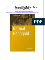 Download textbook Natural Nanogold 1St Edition Boris Osovetsky Auth ebook all chapter pdf 