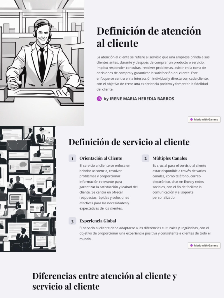 Definicion de Atencion Al Cliente | PDF | Servicio al Cliente | Cliente