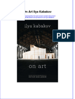 Download textbook On Art Ilya Kabakov ebook all chapter pdf 