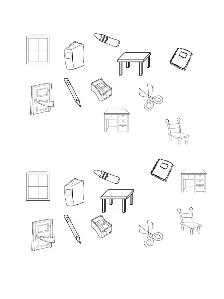 Classroom Objects Sin Nombres | PDF