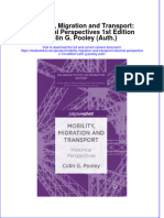 Download textbook Mobility Migration And Transport Historical Perspectives 1St Edition Colin G Pooley Auth ebook all chapter pdf 