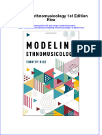 Textbook Modeling Ethnomusicology 1St Edition Rice Ebook All Chapter PDF